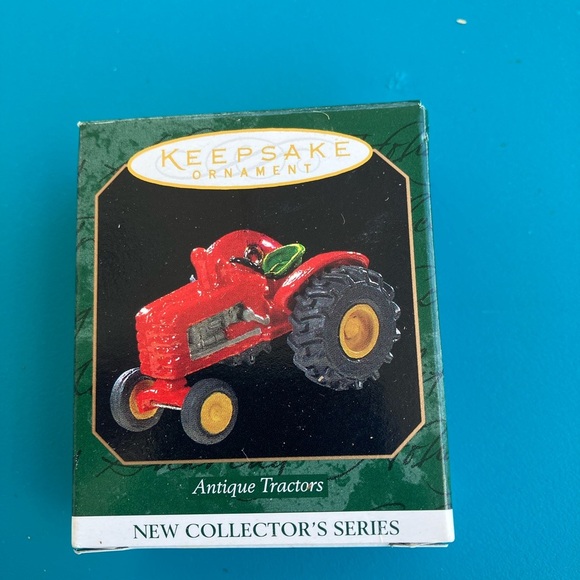 Hallmark Red Holiday Tractor Ornament - Picture 1 of 10